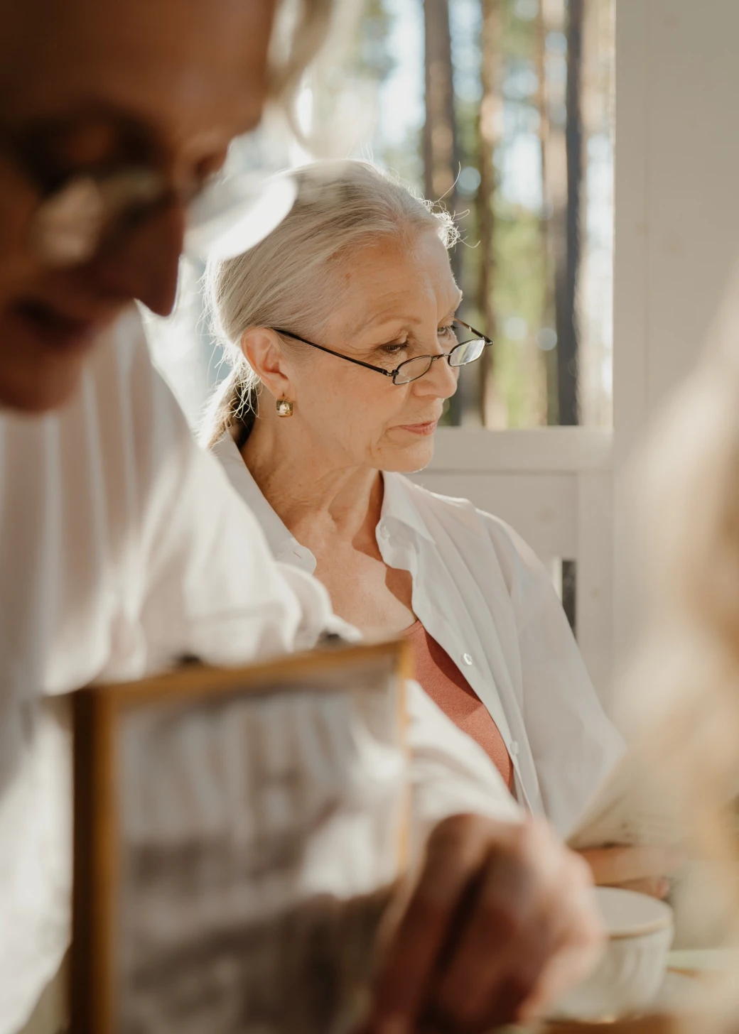 An elderly couple enjoying their retirement at home
